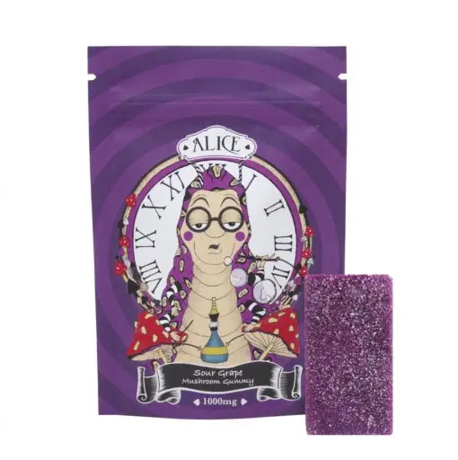 Alice Mushroom Gummy – Sour Grape (1000mg)